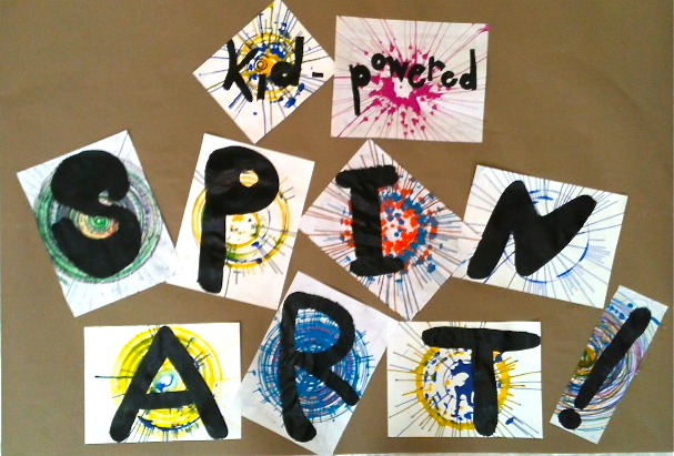 ★ West Rock Fringe Kid-Powered Spin-Art